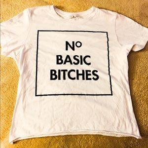 No Basic Bitches Crop Tee